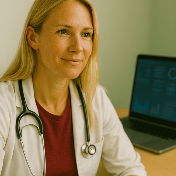 Privatärztin bei der Vorsorgeuntersuchung